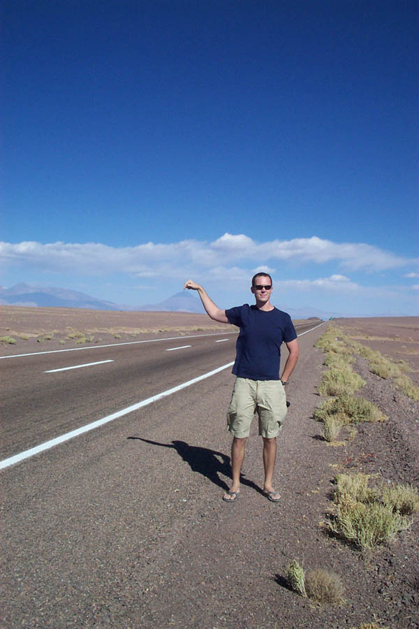 028 - outside calama with licancabur