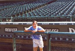 Me in the Mariners dugout