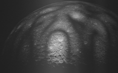 Radar image of the Moon