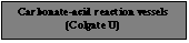 Text Box: Carbonate-acid reaction vessels (Colgate U)